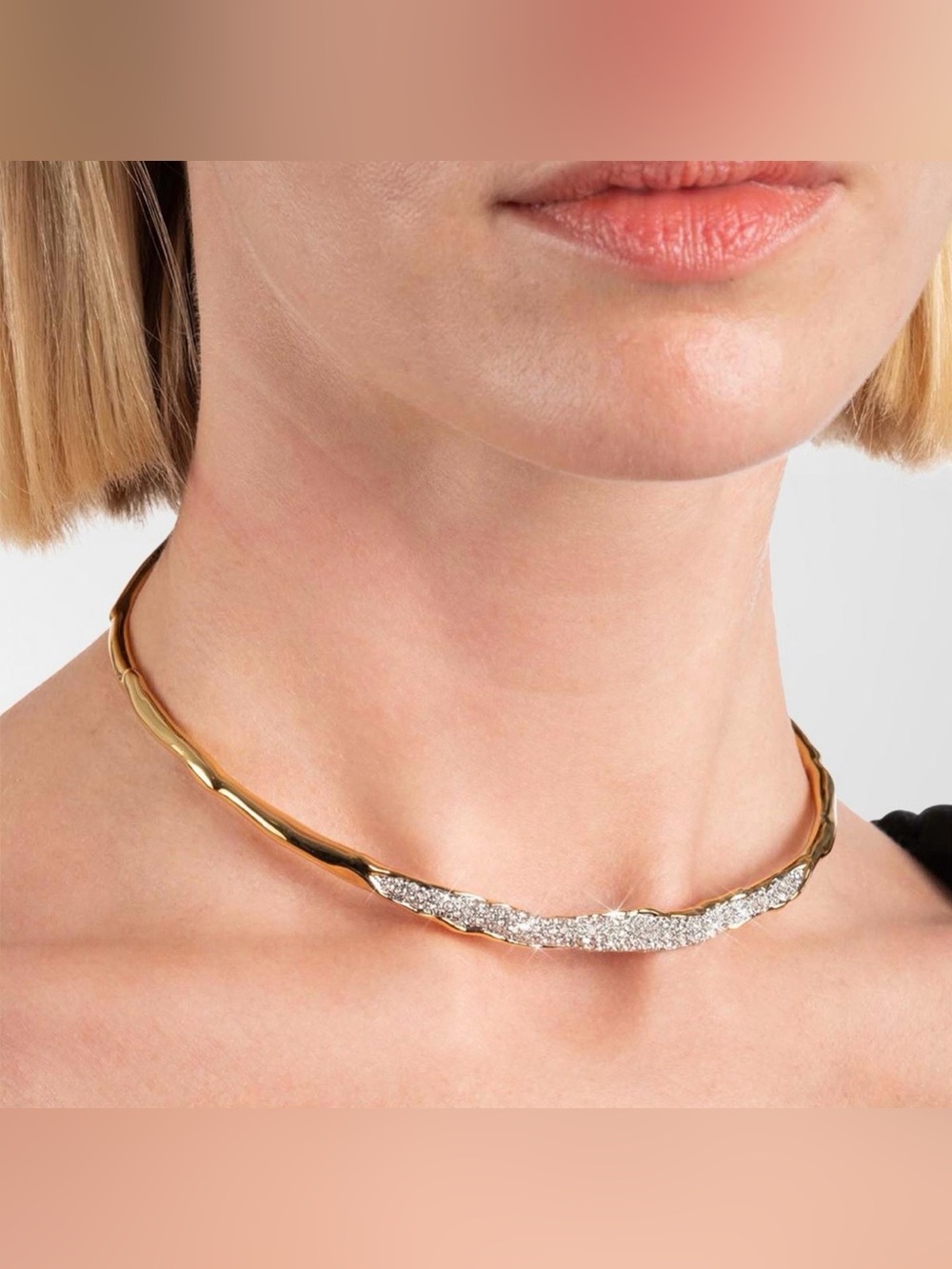 NWOT Alexis Bittar Solanales Crystal Skinny Collar Necklace